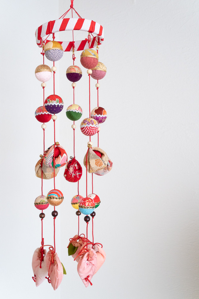 【2026年・ひな祭り】初節句-絹も使ったつりびな（S）-京都の縫製師が手縫いしました - 【ラスト1個】