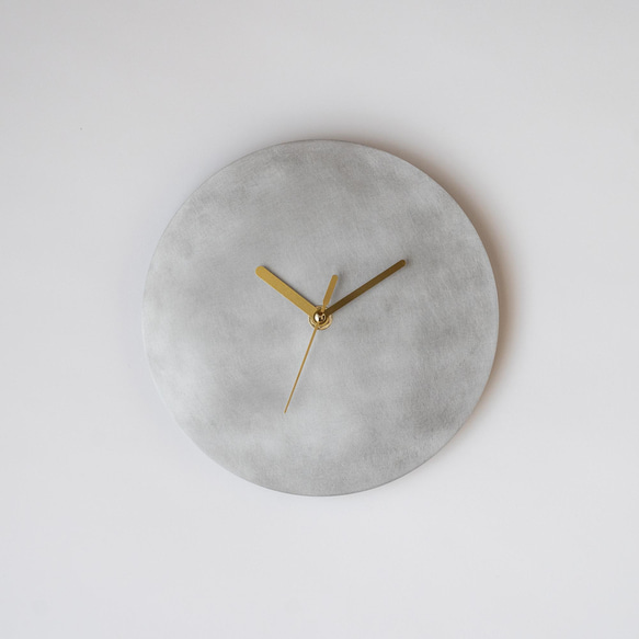 【受注製作】壁掛け時計−タイプ1/アルミニウム　minimal clock<DISK-type1> / aluminum 1枚目の画像