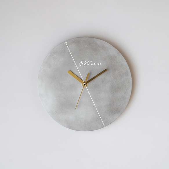 【受注製作】壁掛け時計−タイプ1/アルミニウム　minimal clock<DISK-type1> / aluminum 8枚目の画像