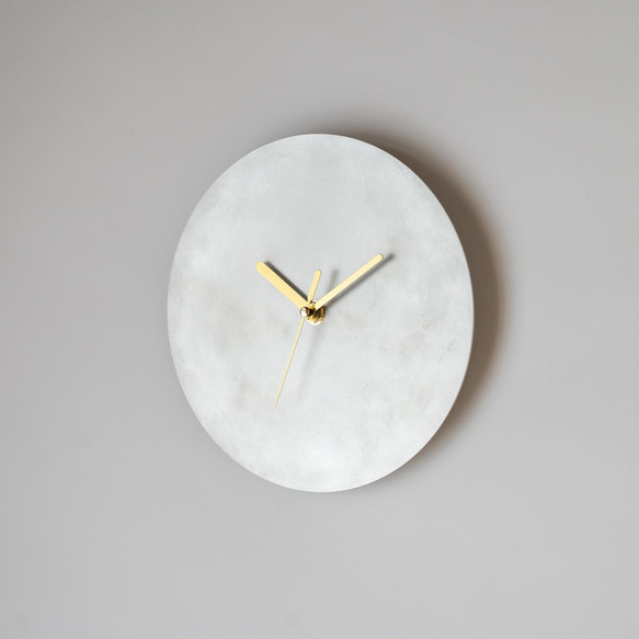 【受注製作】壁掛け時計−タイプ1/アルミニウム　minimal clock<DISK-type1> / aluminum 2枚目の画像