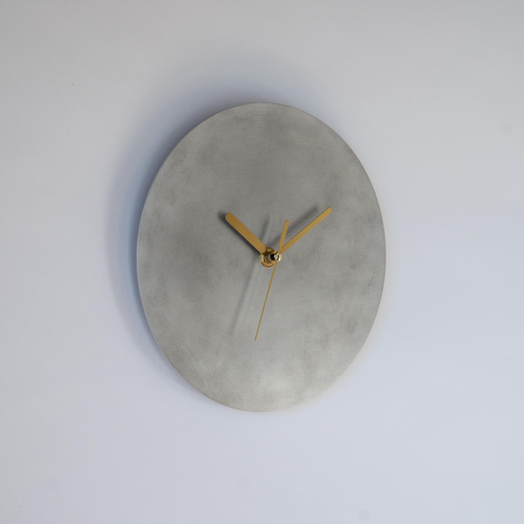 【受注製作】壁掛け時計−タイプ1/アルミニウム　minimal clock<DISK-type1> / aluminum 4枚目の画像