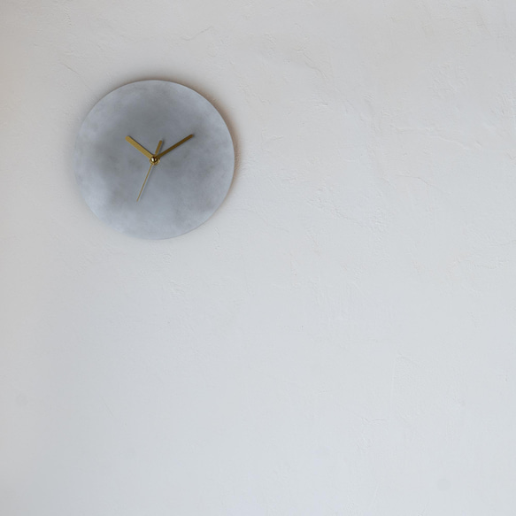【受注製作】壁掛け時計−タイプ1/アルミニウム　minimal clock<DISK-type1> / aluminum 10枚目の画像