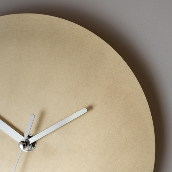 【受注製作】壁掛け時計−タイプ1/真鍮　minimal clock <DISK-type1> / brass 6枚目の画像