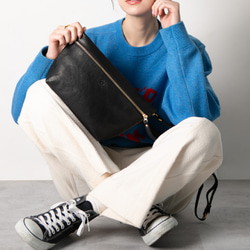 【限量特價】單肩包、手拿包、斜背包、肩帶包、黑色、HAB015 第2張的照片