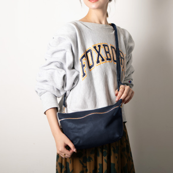 肩背包、手拿包、斜背包、肩帶、海軍藍、HAB015 第4張的照片