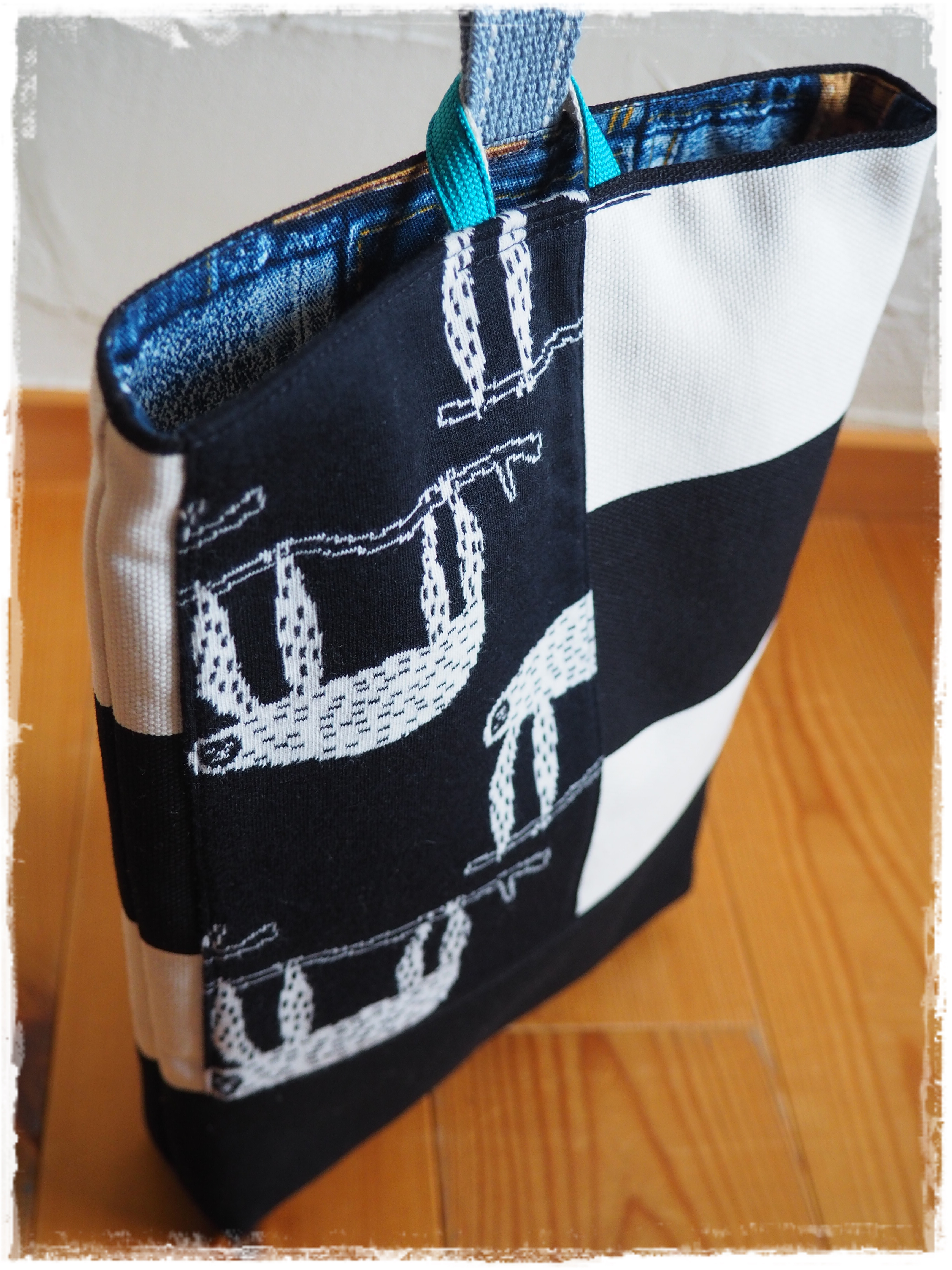＊　なまけもの×ボーダー　レッスンバッグセット　＊