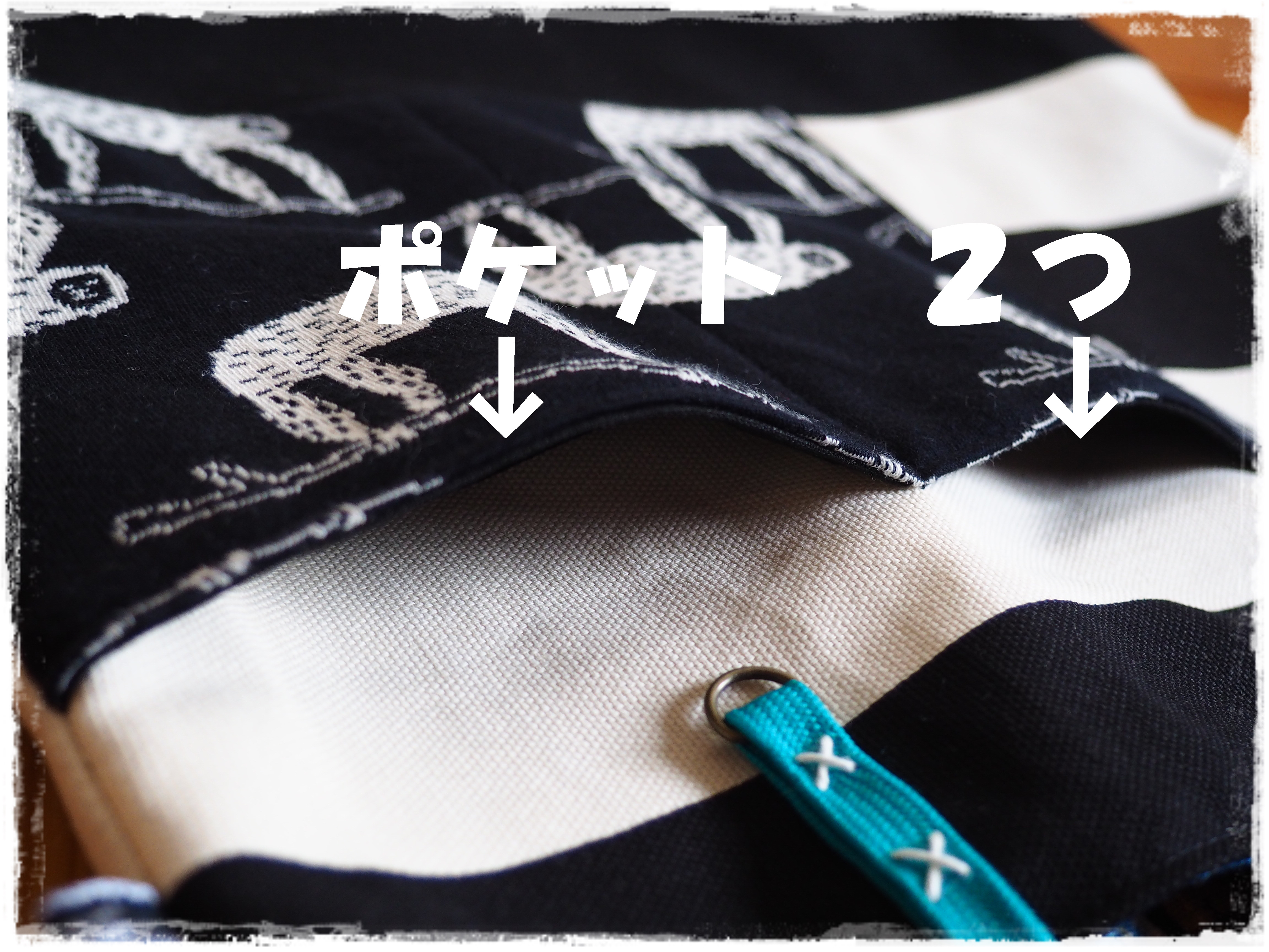 ＊　なまけもの×ボーダー　レッスンバッグセット　＊