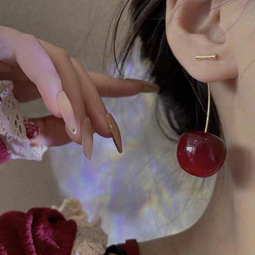 さくらんぼ * ピアス / イヤリング《 アメリカンチェリー