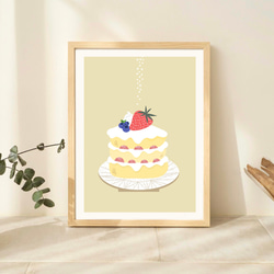 北欧 風 インテリア アート ポスター【 home made cake. 】:/ 067