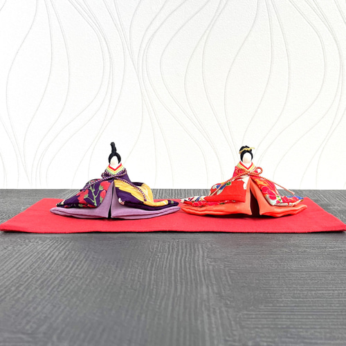 ひな祭り 正絹で作った雛人形 A03 ひな人形・雛飾り 和布工房