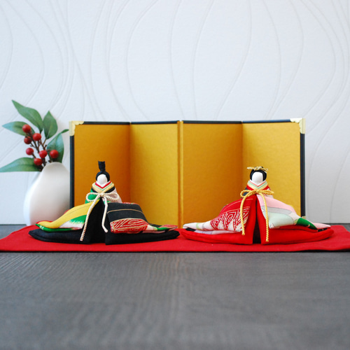 大人の雛人形 正絹古布使用の一点物 ひな祭りのインテリアを