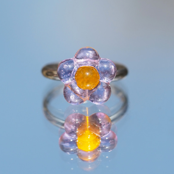 花咲くガラス『はなはな【マジック】』ピンキーリング【受注制作