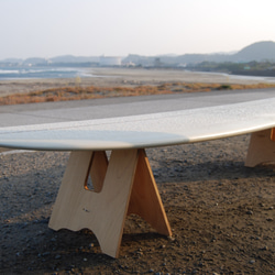 《受注製作》木製折りたたみボードスタンド・サーフィン・サーフボード・スノーボード 2枚目の画像