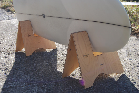 《受注製作》木製折りたたみボードスタンド・サーフィン・サーフボード・スノーボード 4枚目の画像