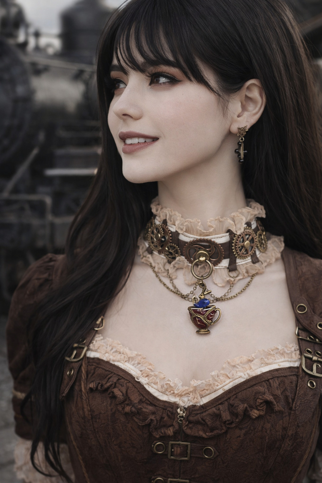 スチームパンクチョーカー・不思議の国のアリスのウサギ