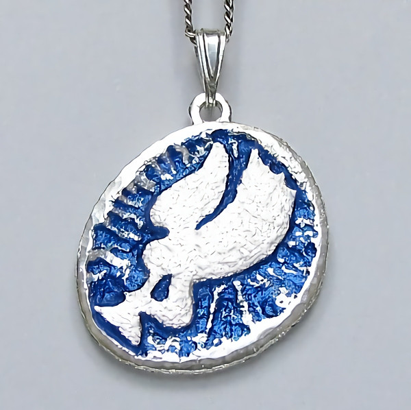 イエス・聖母マリア・教義・聖霊・使徒などを表した作品　　喜びを告げる天使のメダイ　ac25　好評です