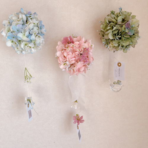 フラワーボール フライングボール ドライフラワー ガーランド