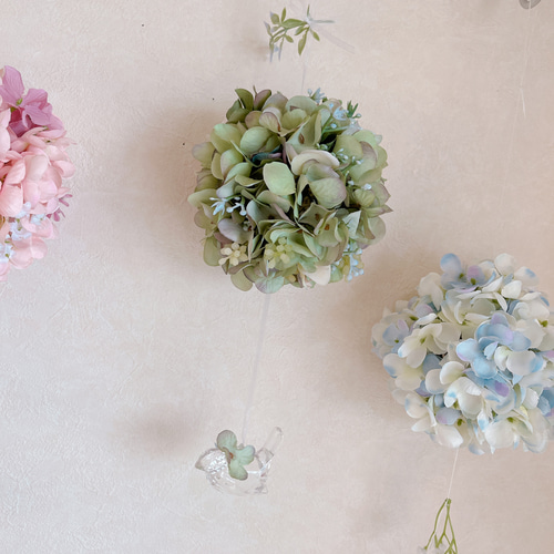 フラワーボール フライングボール ドライフラワー ガーランド