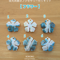 夜光貝 ❤ 虹色パールのリーフピアス ピアス（フック・チェーン） 夜光