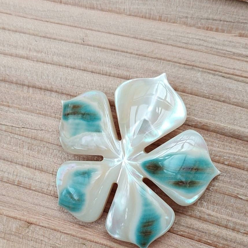 夜光貝磨きアクセサリー作りキット ✳【 フラワー 】 キット 夜光貝