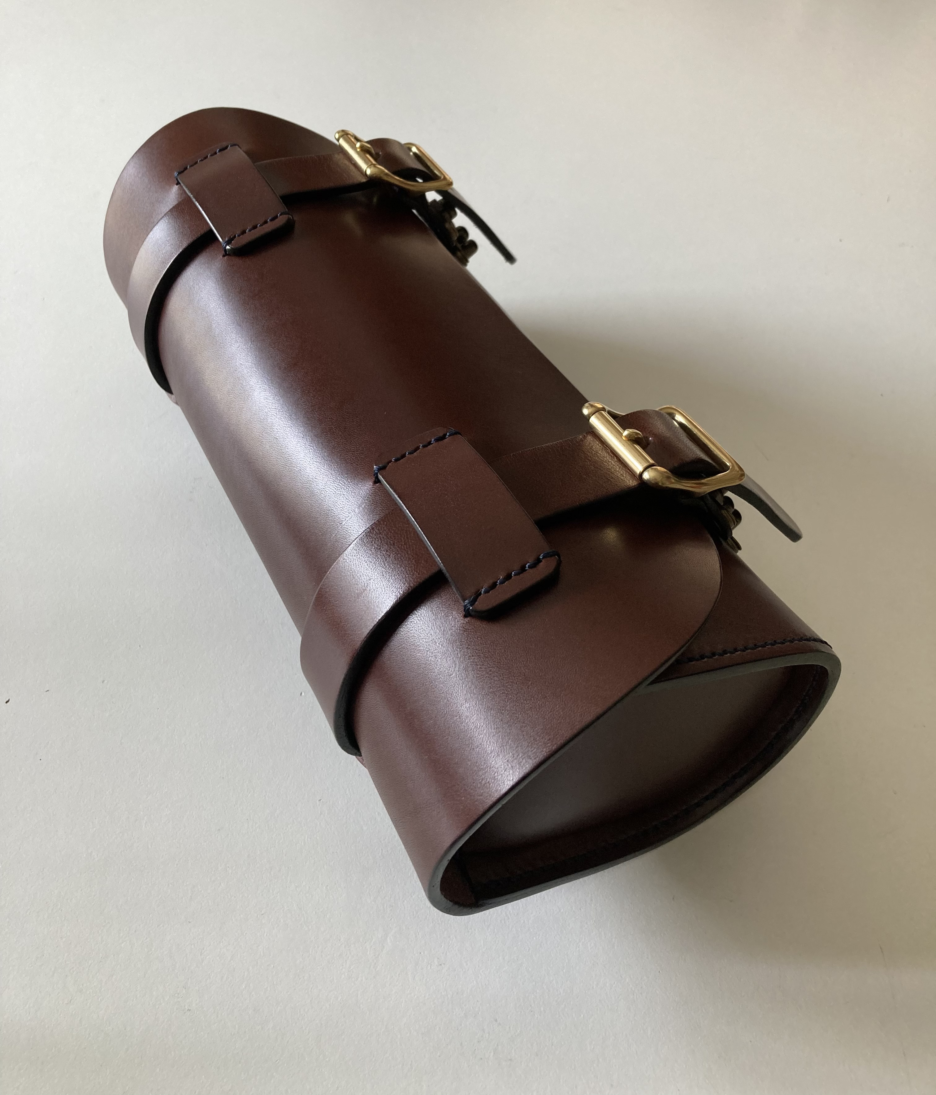 栃木レザー＊バイクツールバック＊バイクバック＊本革＊ロードバイク＊ヌメ革