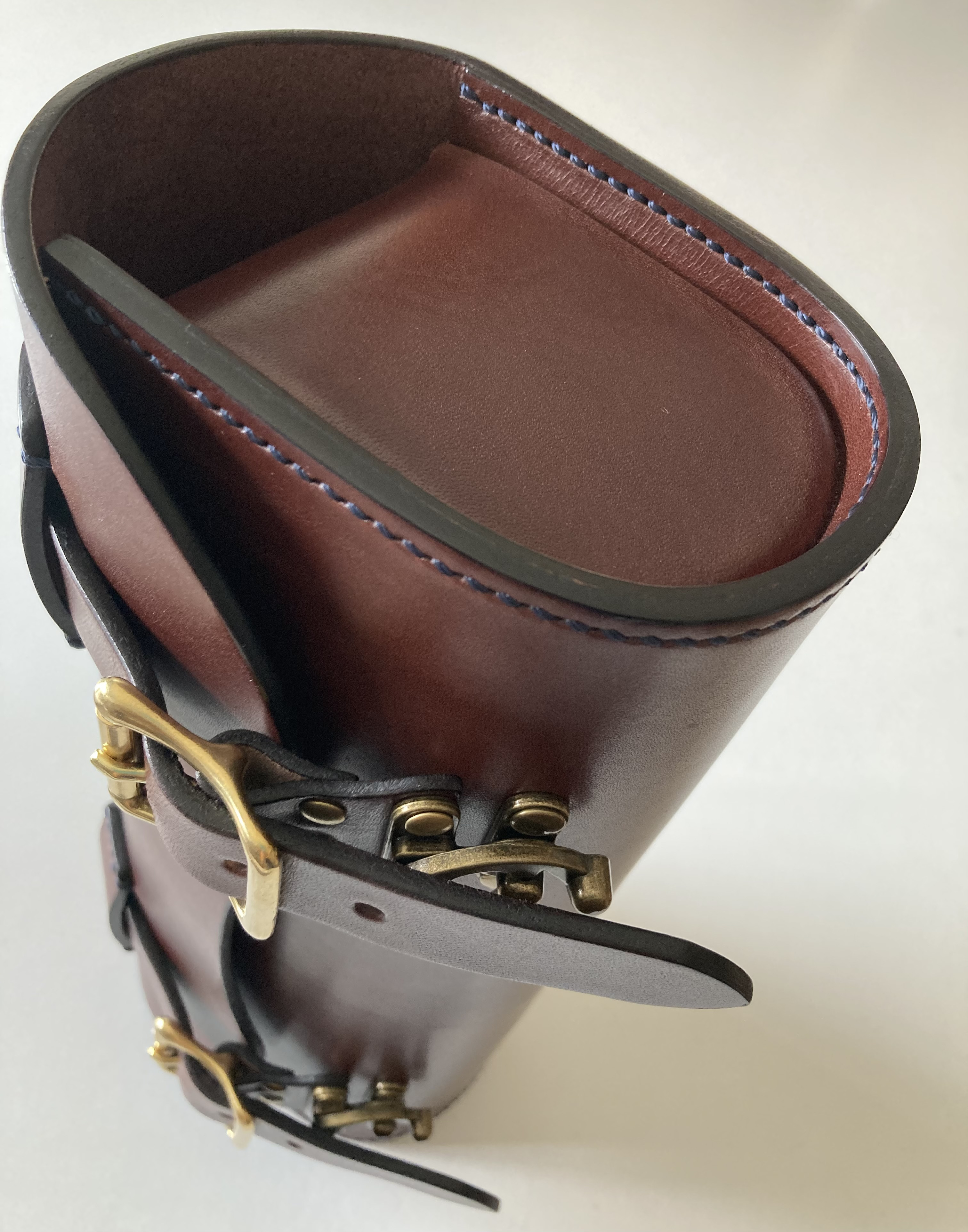 栃木レザー＊バイクツールバック＊バイクバック＊本革＊ロードバイク＊ヌメ革