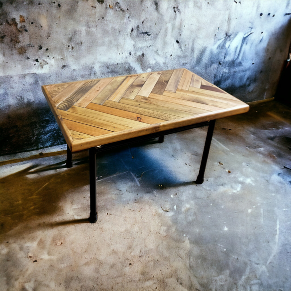 Pallet Table（廃パレット×学校天板✕ローテーブル） ロー