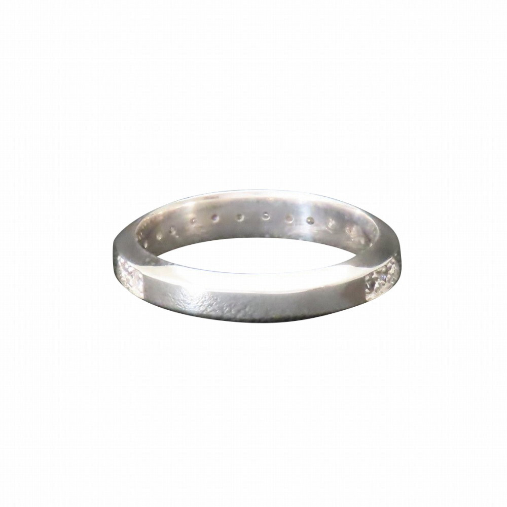 ハーフ エタニティ リング 指輪 シルバー925 【刻印無料】 エタニティリング シルバーアクセサリー レディース｜詳細画像