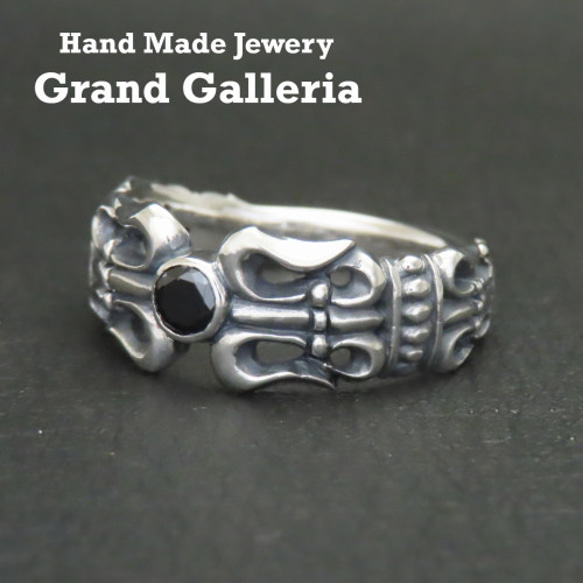 百合の紋章リング シルバー925 指輪 【刻印無料】 ユリ ゆり