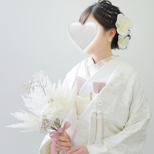 no.614 オフホワイト×マットゴールドリーフピアスイヤリング 和風　着物 no.614 オフホワイト×マットゴールドリーフピアスイヤリング