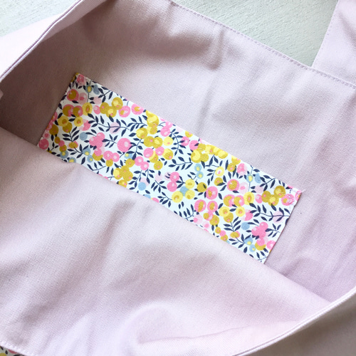 リバティのレッスンバッグ*・゜ﾟ・*:.｡.帆布*:.｡. .｡.:*・゜ﾟ