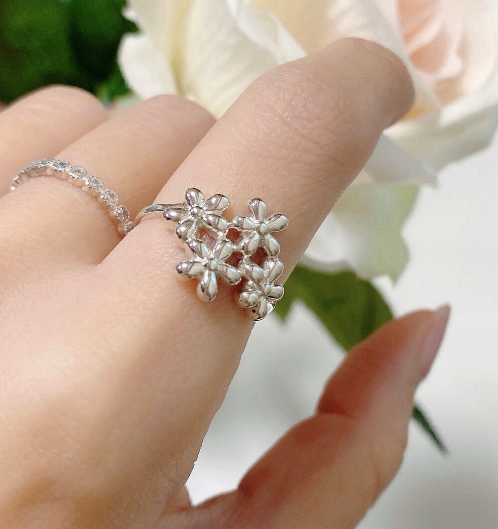 ✿花束ブーケbouquetシルバーリングR4315 指輪・リング Ringo 通販