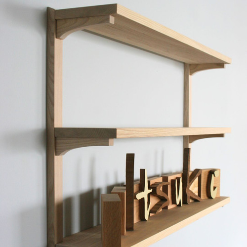 受注生産品】ウォールシェルフ～無垢材で製作 アパートや