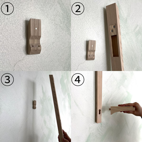 受注生産品】ウォールシェルフ～無垢材で製作 アパートや