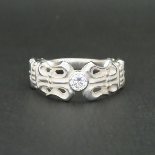 百合の紋章リング シルバー925 指輪 【刻印無料】 ユリ ゆり 百合