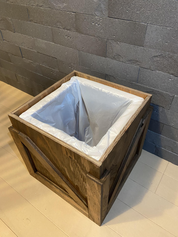 カントリー　ダストbox   観葉植物　アメリカン　ヴィンテージ 4枚目の画像