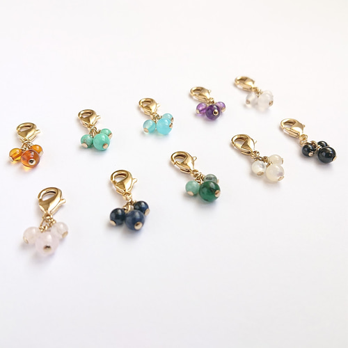 天然石のチャーム オニキス【Onyx】 マスクアクセサリー Quatre 通販