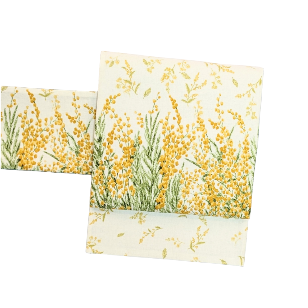 ファブリック名古屋帯【ミモザ】