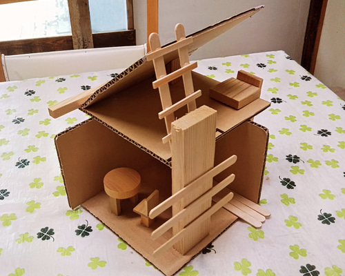 おうちで工作・ミニチュアハウス（工作キット） キット zukou23 図画