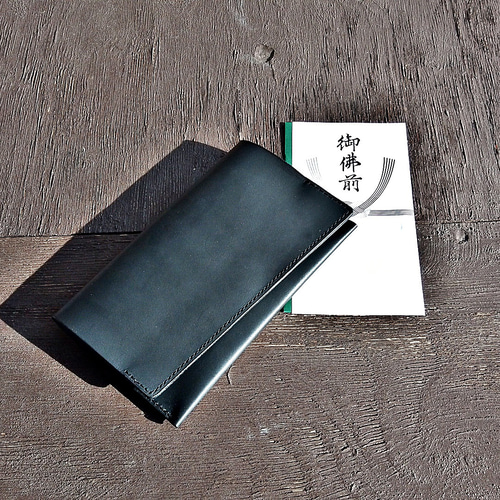 形が選べるふくさ 袱紗 慶弔両用 金封 男女兼用 本革 ヌメ革 サドル