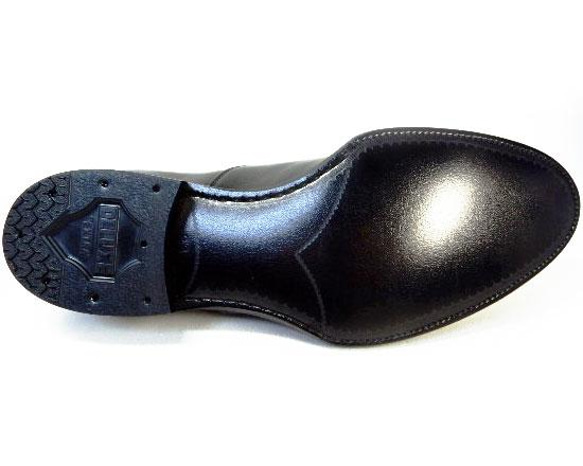 PARASHOE ハンドメイド 本革 内羽根ストレートチップ ビジネスシューズ 黒 3E（PSY1011-BLK） 8枚目の画像