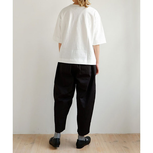c_o_c_o_r_o ストレッチバルーンパンツ 通年（黒） キュロット