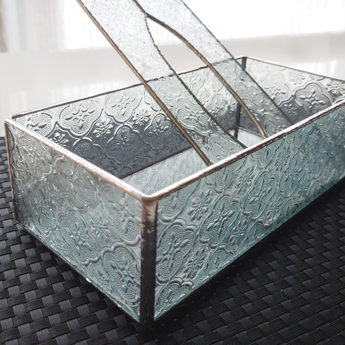 ステンドグラス ティッシュボックス フローラ gm-029 ティッシュケース