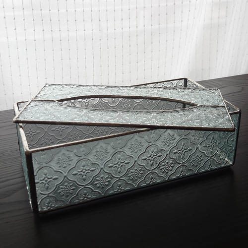 ステンドグラス ティッシュボックス フローラ gm-029 ティッシュケース