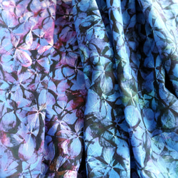 【受注】心はずむ　紫陽花スカート　ブルー　　コットン　母の日　敬老の日　誕生日 14枚目の画像