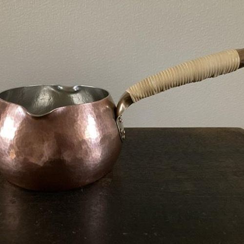 銅製ミルクパン(Lサイズ:口径約12㎝) ※受注品 鍋・土鍋 yurisuke 通販