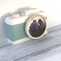 結婚式のウェルカムボードにぴったりのカメラ型フォトフレーム 2枚目の画像