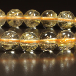 【透明度抜群】一点物 ゴールドルチル ブレスレット ８ミリ １７ｇ ＧＫＲ２７ 金針水晶 お守り効果 作品動画あり 人気 13枚目の画像