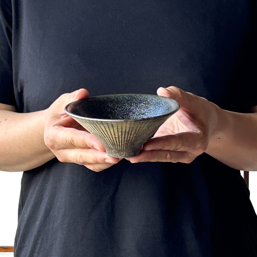 ストライプ朝顔碗 陶器 飯碗 小鉢 茶碗・めし碗 しもつけ窯 通販