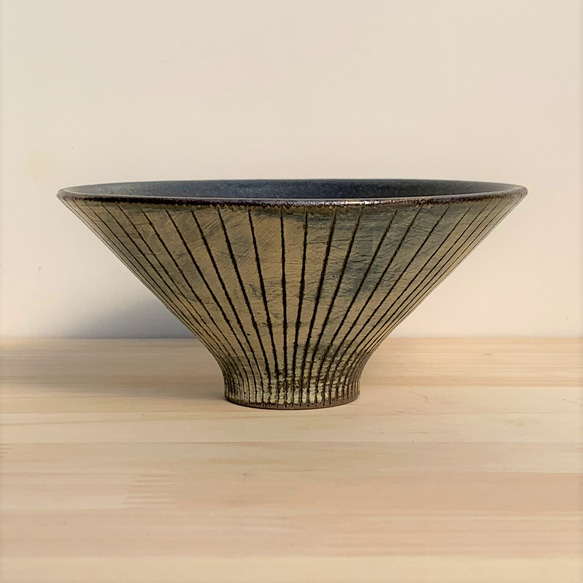 ストライプ朝顔碗 陶器 飯碗 小鉢 茶碗・めし碗 しもつけ窯 通販